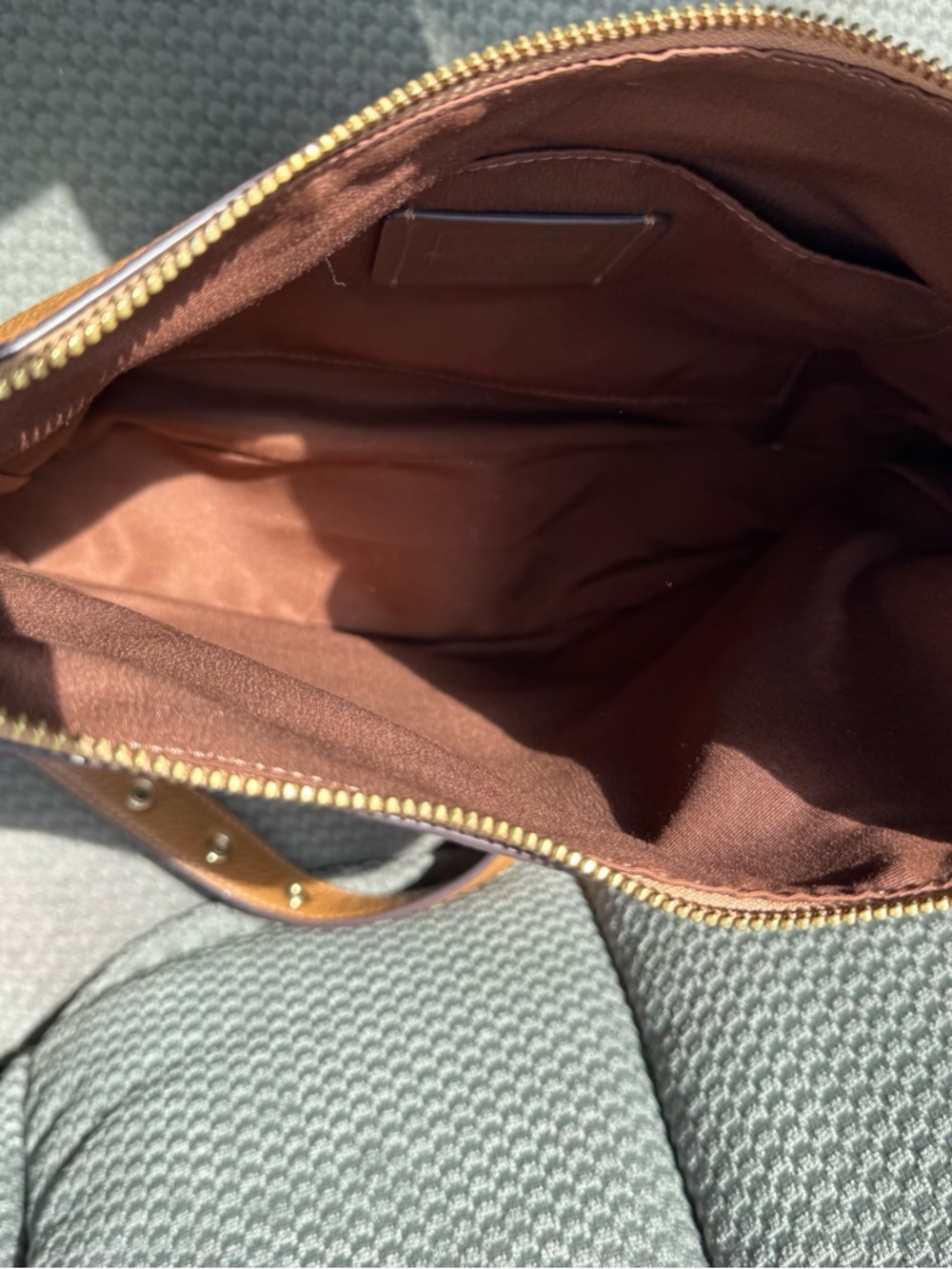 Coach Ellie File Bag - Brown/Tan - Picture 3 of 6